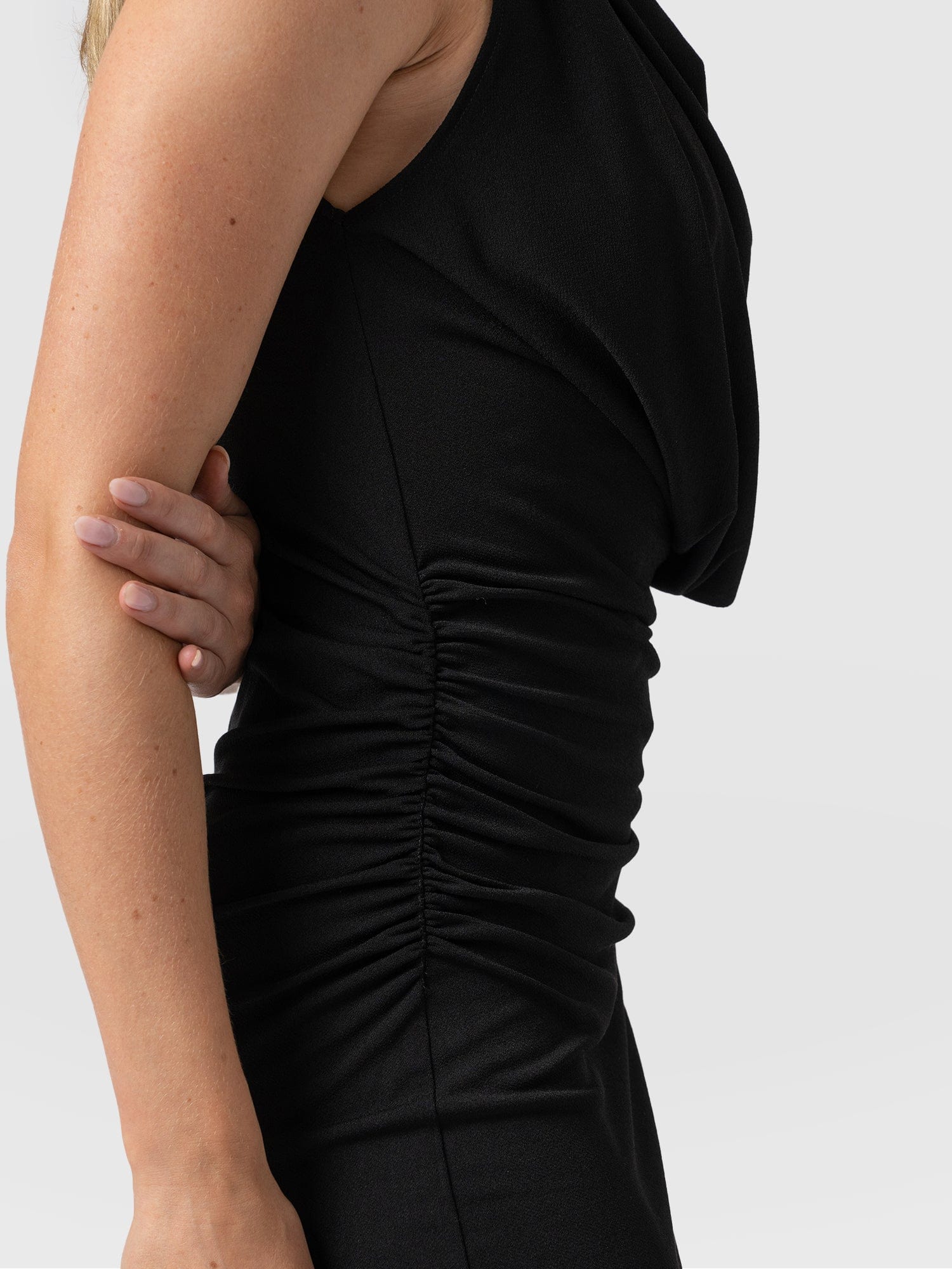 Bronte Draped Dress Black - Women's Dresses | Saint + Sofia® EU